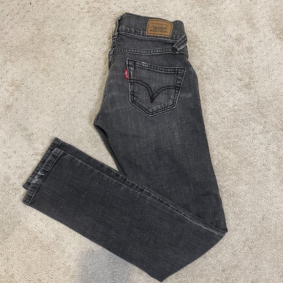Levi's Denim - Levi's 504 Womens Vintage Straight Leg Jeans Minor Distress in Black sz 3M EUC